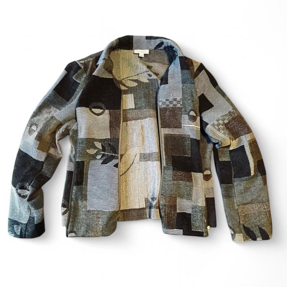 Light Weight DressBarn patchwork spring jacket - Picture 4 of 7